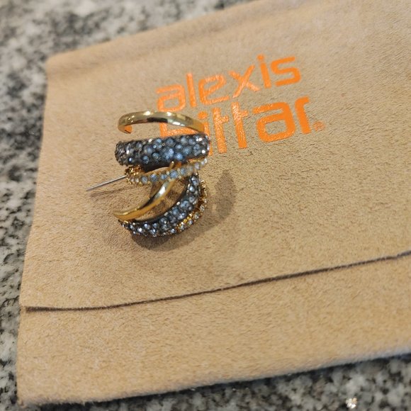 Alexis Bittar earrings for pierced ears with a suede pouch - Picture 2 of 16